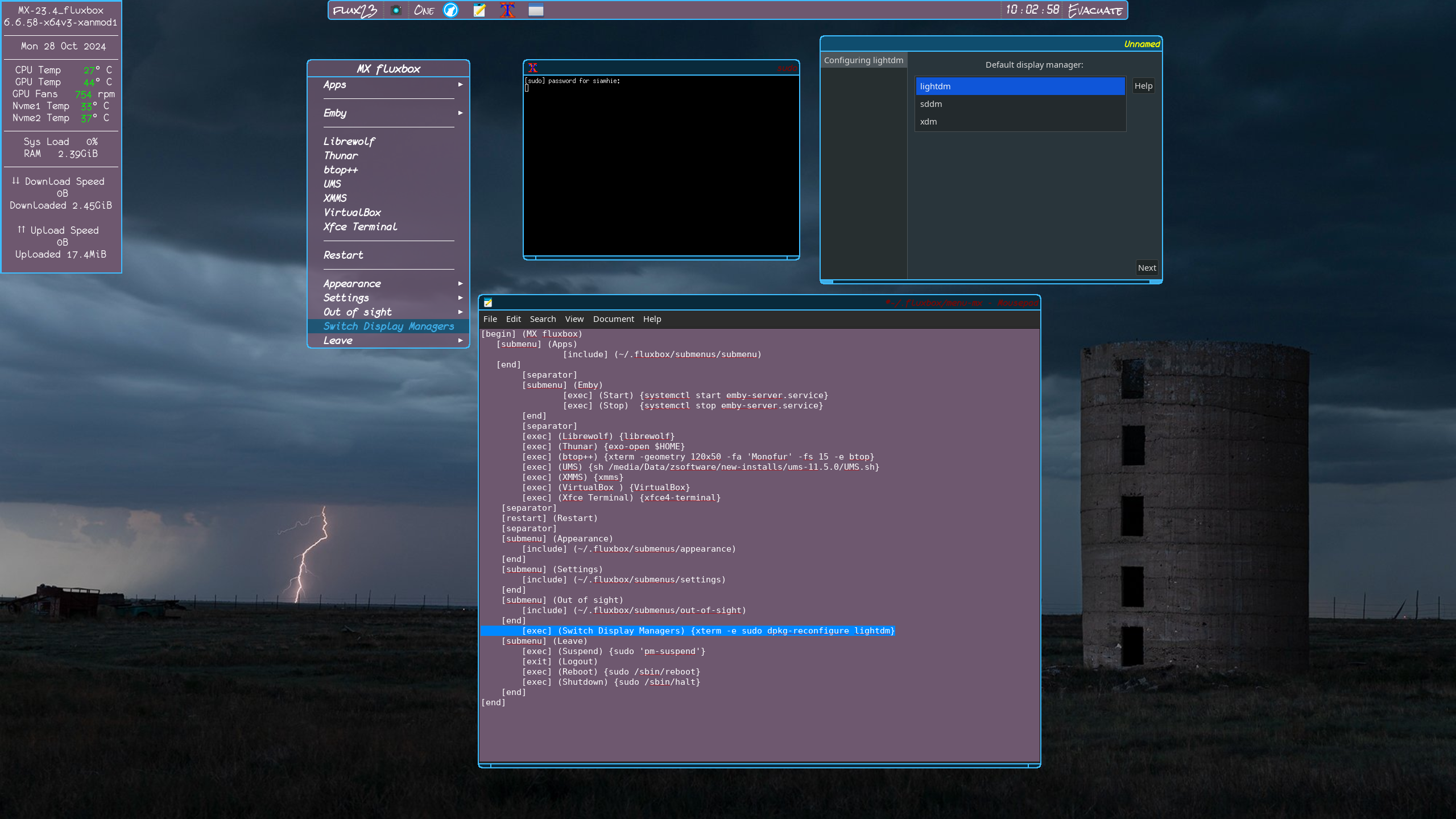 Display manager postimages