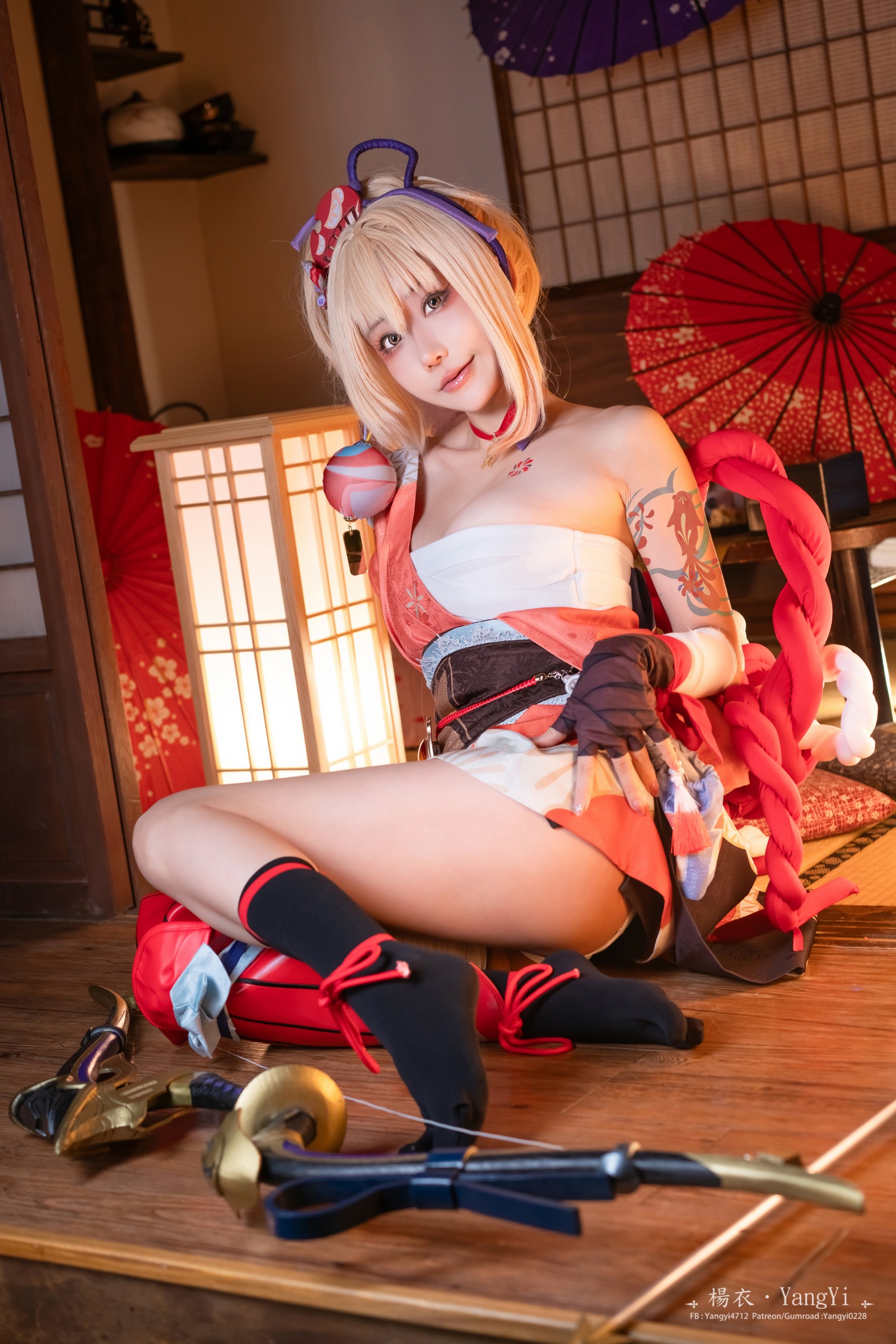 楊衣 Yangyi – Yoimiya 宵宫 Cosplay 写真视频（38P+1V-202MB）原神角色插图4