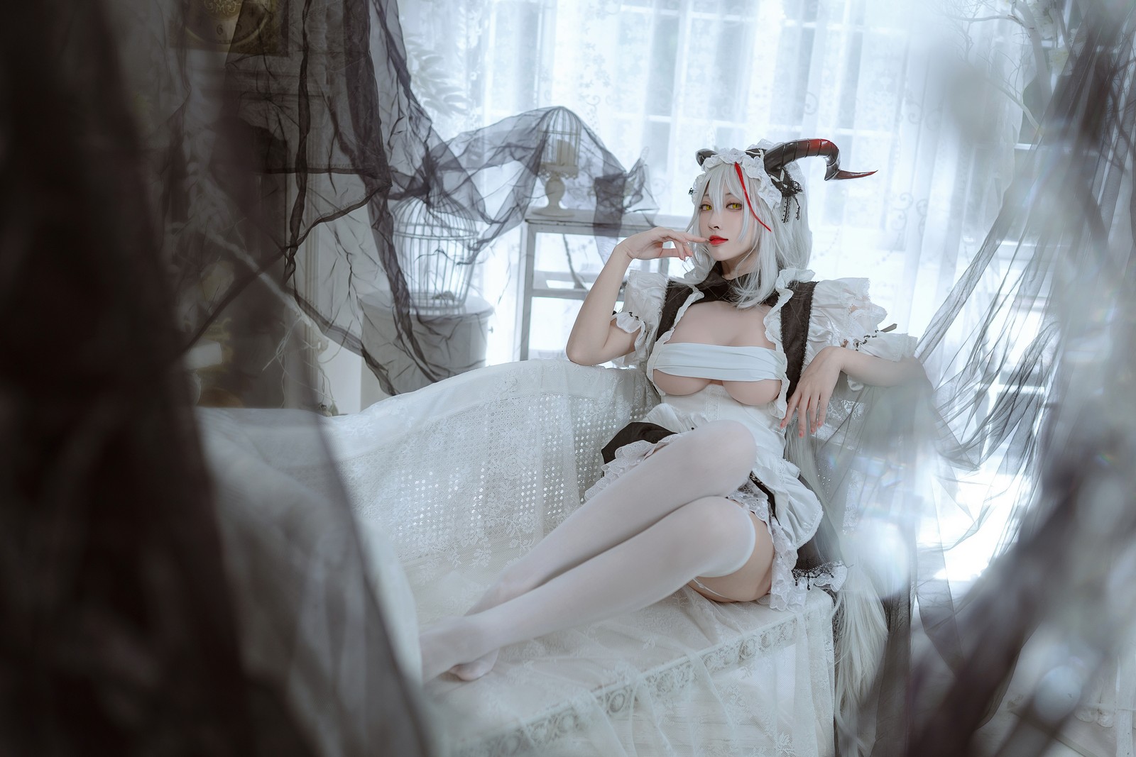 宮本桜 埃吉尔 女仆 Cosplay 写真合集｜碧蓝航线女仆主题（29P｜314MB）插图2