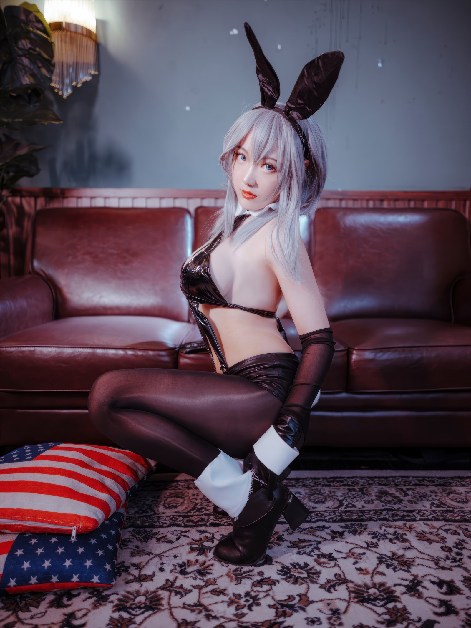 刺青Poi 北卡罗来纳 & 华盛顿 兔女郎 Cosplay｜碧蓝航线 双人写真（含隼隼子）【40P｜308MB】插图6