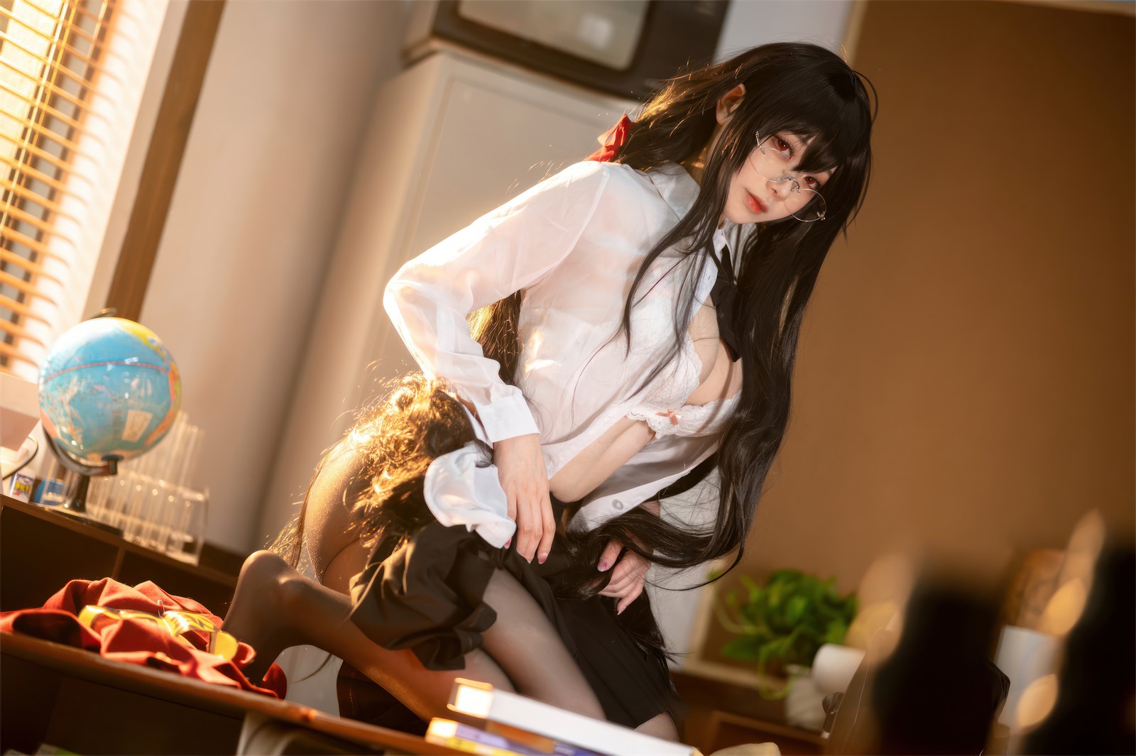 安食Ajiki 碧蓝航线大凤JK写真集 – 动漫COS & 制服美少女 [41P-281.6M]插图3