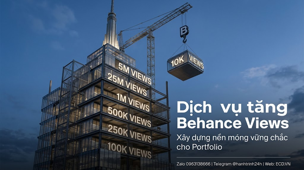 dịch vụ tăng behance views đảm bảo