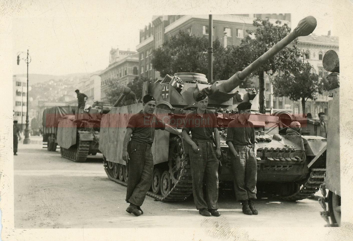 Panzer IV Tank Langrohr Schürzen Italien Foto