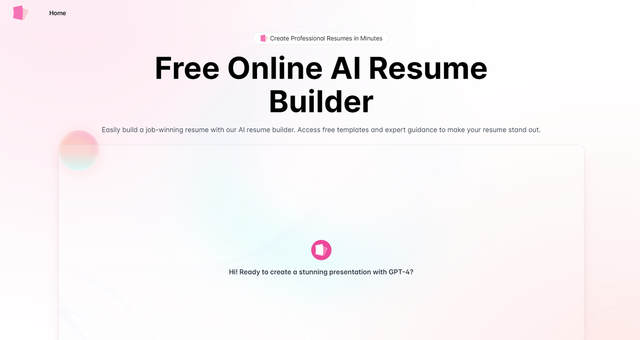 AI Resume Builder - AI-конструктор резюме и сопроводительных писем: помогает быстро создать профессиональное CV под вакансии