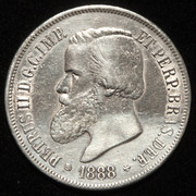 2000 reis Pedro II. Brasil 1888. PAS7005