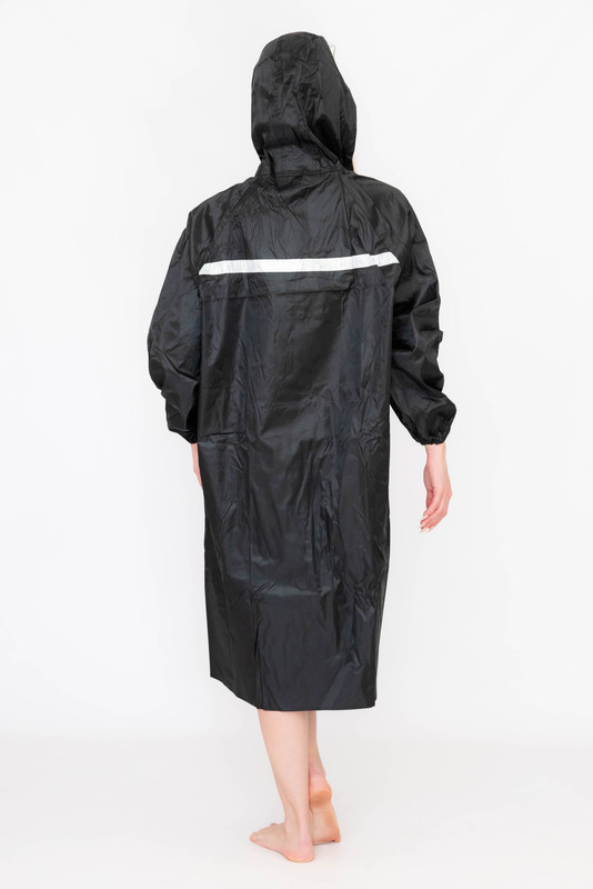 Senza-Heavy-duty-Raincoat-with-Hood-and-Drawstring-For-Men-Women-With-Transparent-Brim-black-4