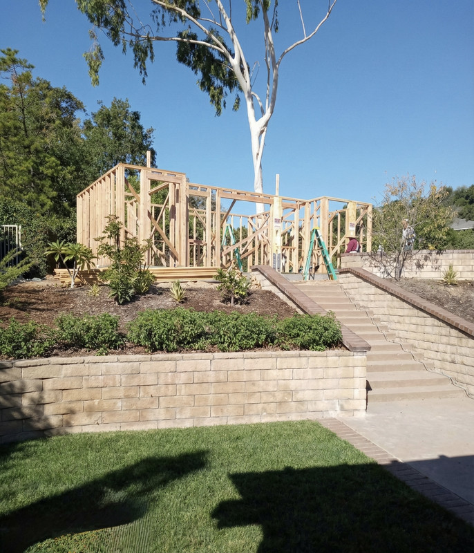 Living room area in a custom home