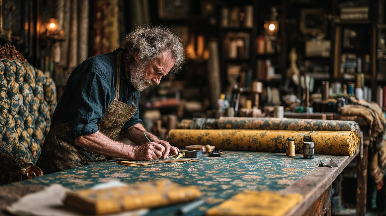 Выбор и раскрой ткани для обивки мебели