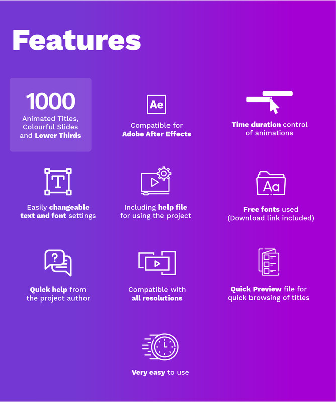 TypoMax - 1000 Animated Titles for After Effects - 1