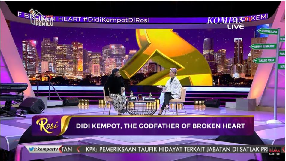 Didi Kempot di acara Rosi