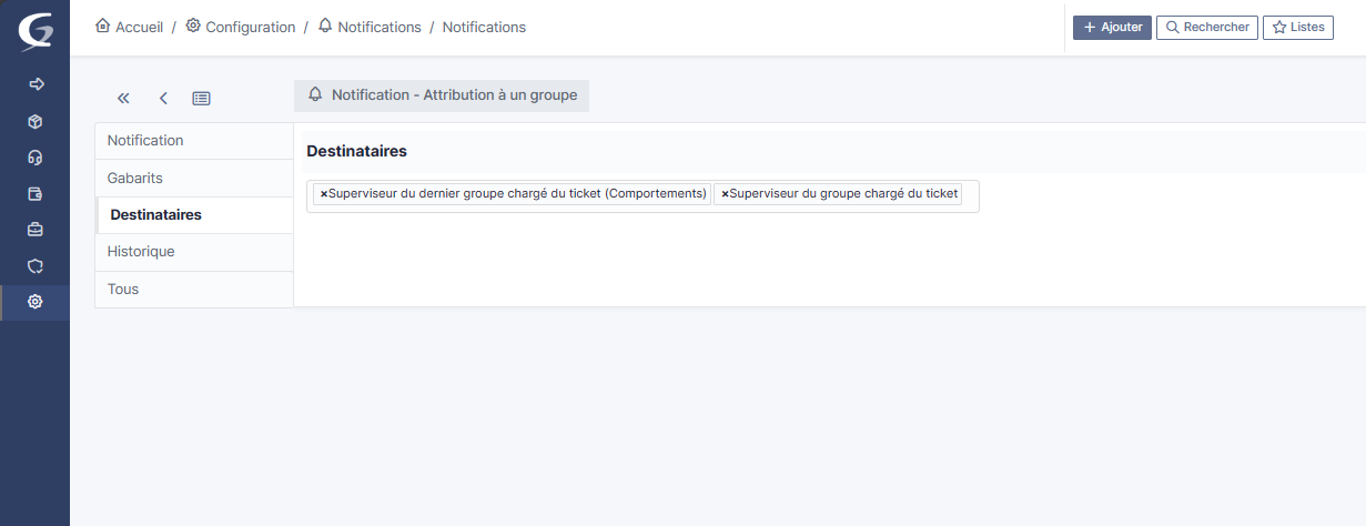 Problème de notification / Utilisation GLPI / Forum GLPI-Project