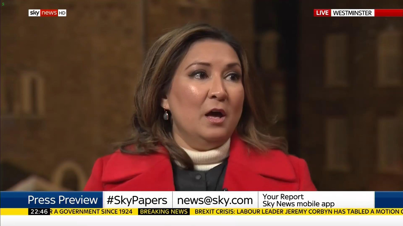 15 January - 22.00.00 - Sky News At 10. Anna Botting with the ma