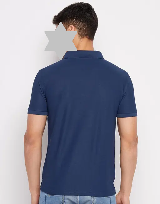 RISS Men's Cotton Half Sleeves Solid Polo T-shirt Color 8 (R306)