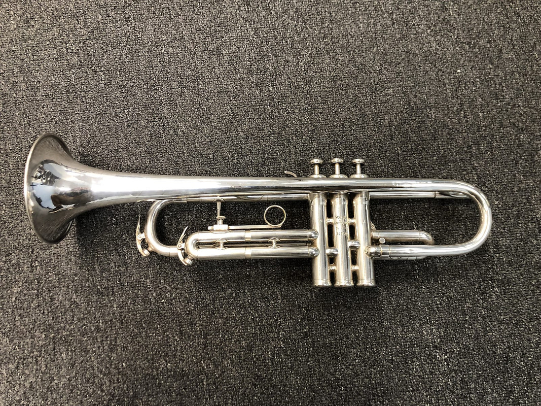 King 1965 Silver Flair Trumpet sn 423119 (2)