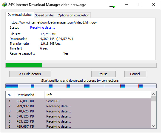 Internet Download Manager v6.40 Build 2 (Final) + Crack