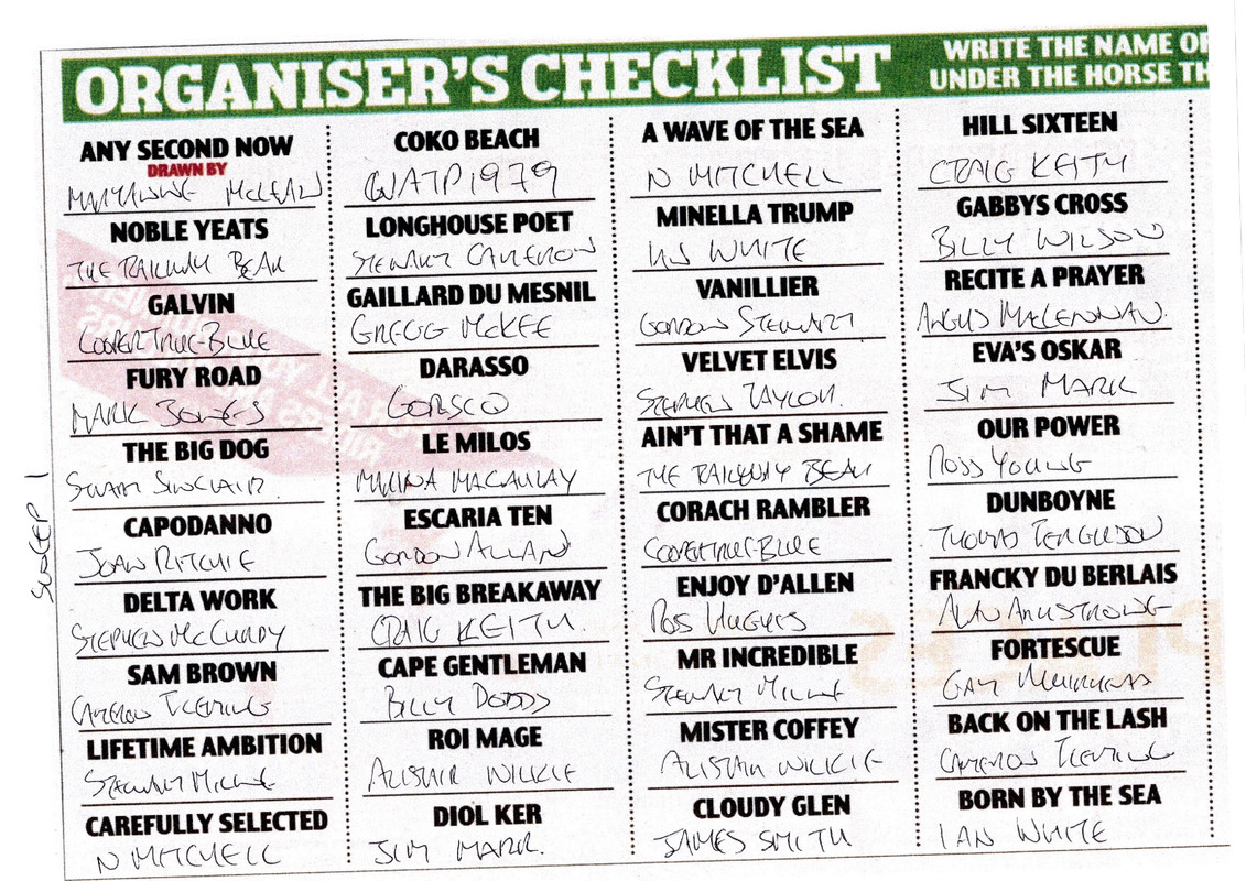 Sweep 1 Grand national 2023