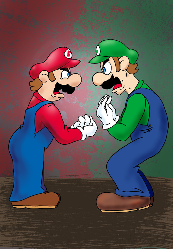 Angry italian brothers