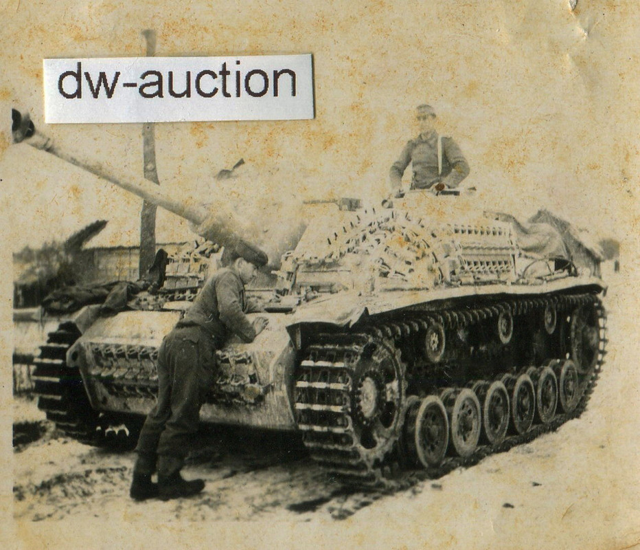 Sturmgeschütz Langrohr in Wintertarn Anstrich , 