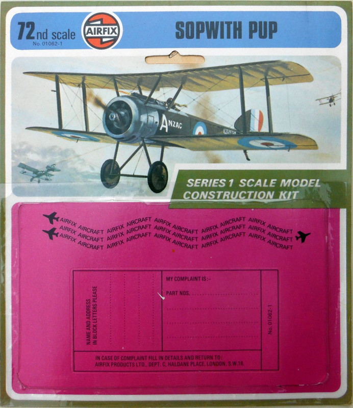 Airfix 72 Sopwith Pup (01062-1) Header
