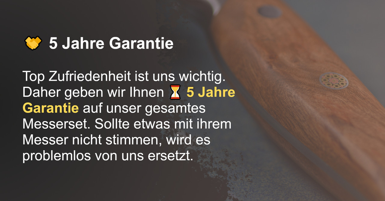 5 Jahre Garantie