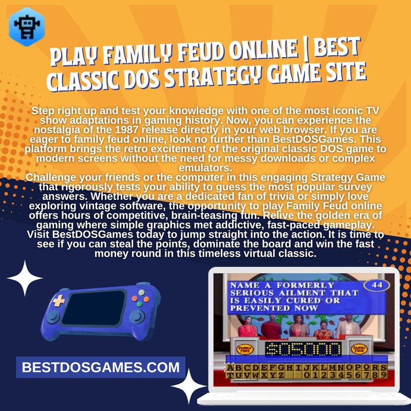 Play Family Feud Online Best Classic DOS Strategy Game Site