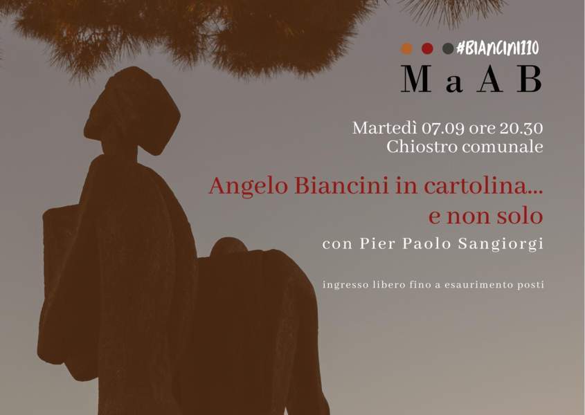 Sere d’estate: il 7 settembre si recupera la serata su “Angelo Biancini in cartolina… e non solo”