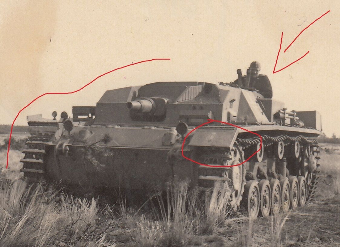 Foto Soldat Panzer Tank Sturmgeschütz Stug Wappe