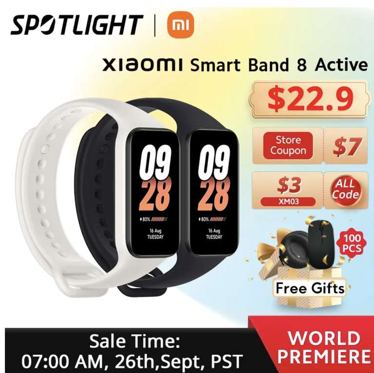 AliExpress: Xiaomi Smart Band 8 Active 
