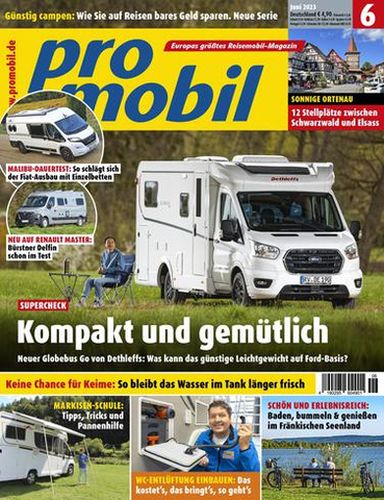 Cover: Promobil Reisemobil Magazin Juni No 06 2023