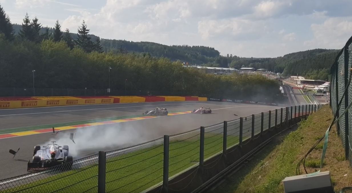 6, car 20 (alesi) and debris that correa may have hit later on a