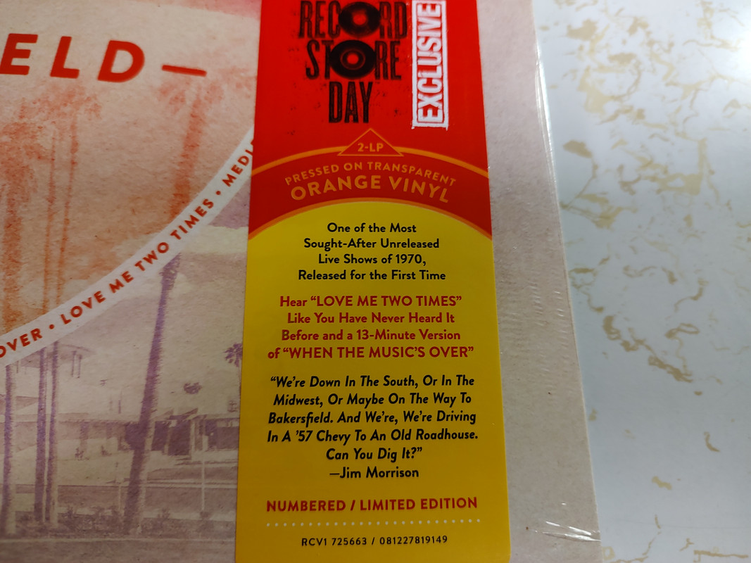 The Doors Bakersfield 1970 RSD Page 12 Steve Hoffman Music Forums