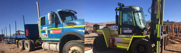 Ejemplo de estandarización minera realizada por Prosigna, incluye señalética y procedimientos normalizados en faena