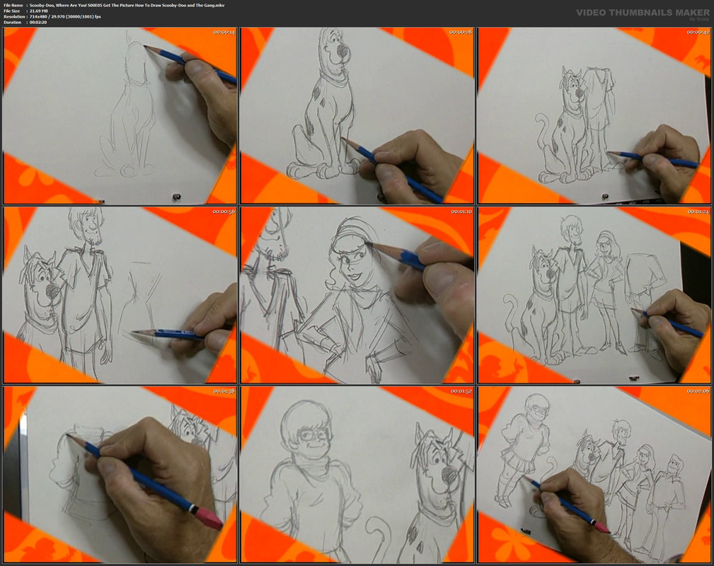 Scooby-Doo, Where Are You! S00E05 Get The Picture How To Draw Scooby-Doo and The Gang.mkv