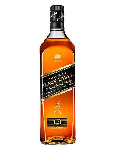 Amazon: Whisky Johnnie Walker Etiqueta Negra 1 L 
