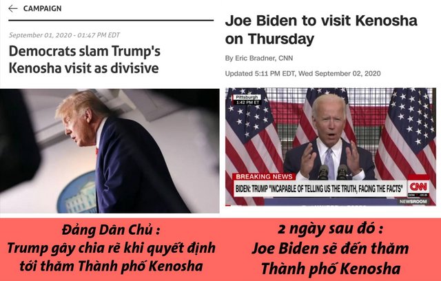 Tổng thống Trump tới điểm nóng biểu tình Kenosha, WI 0