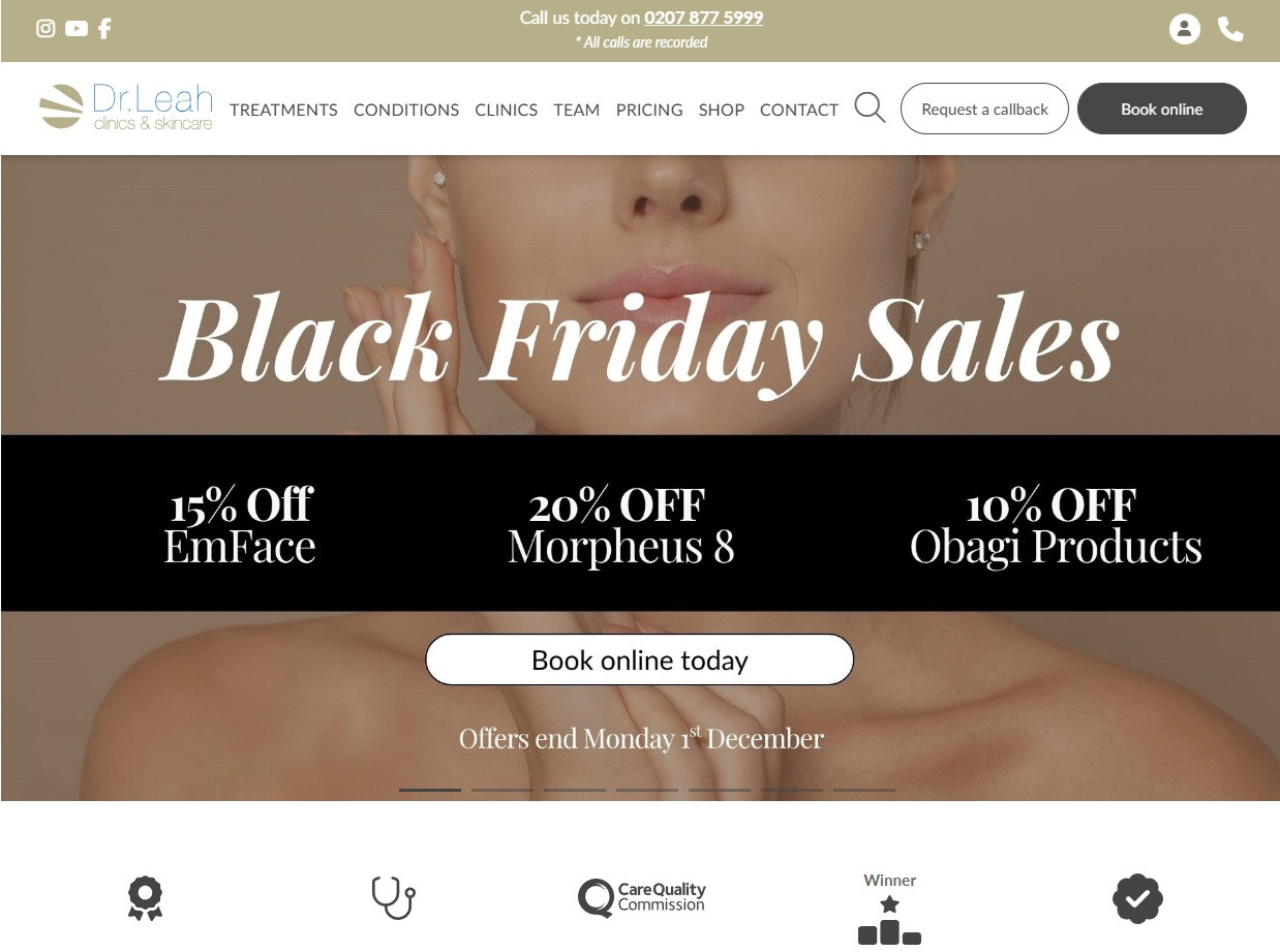 Dr leah clinics london doctor led aesthetic treatments.