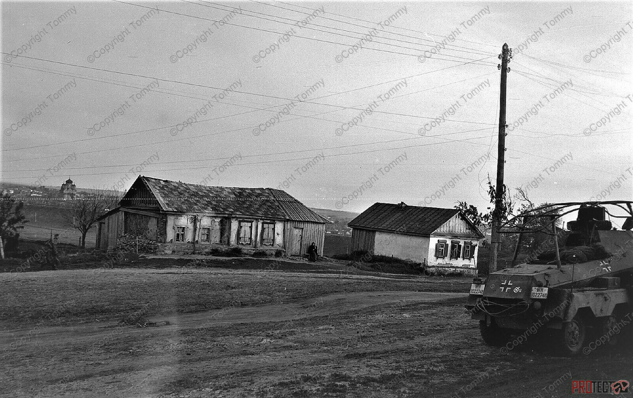orig negative negativ foto Front Ostfront Spähpanzer 8 Rad SPW k