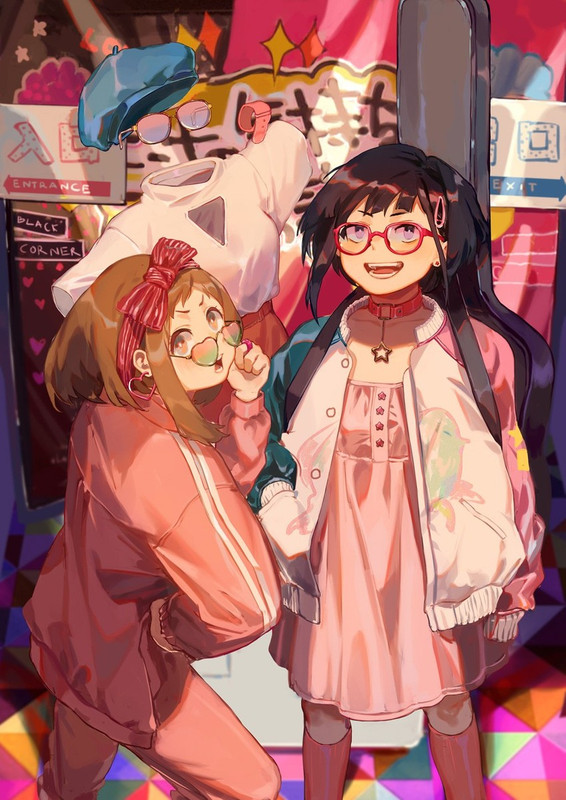 uraraka-ochako-jirou-kyouka-and-hagakure