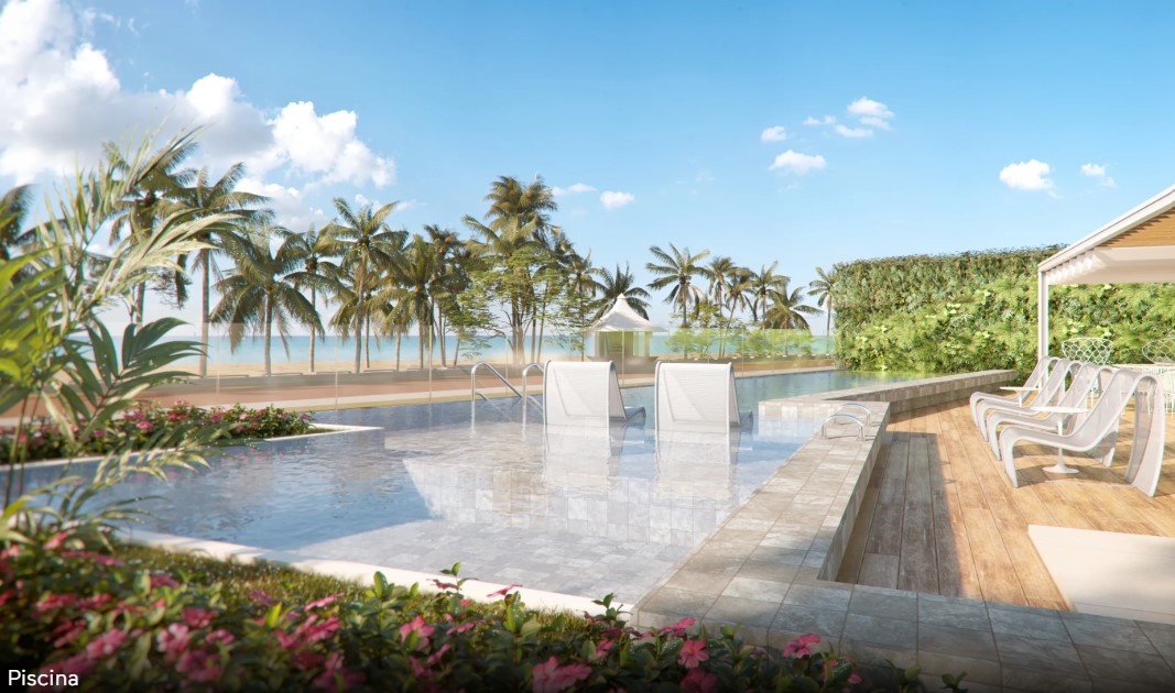 Piscina da área de lazer do Lucsin Residence para momentos de relaxamento