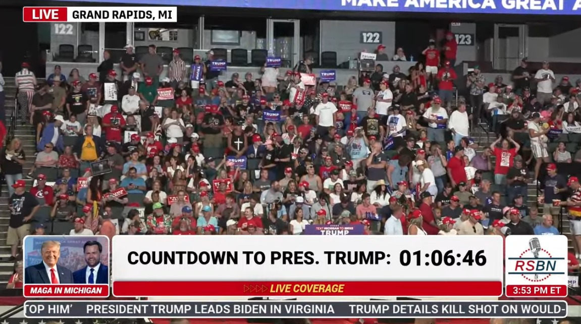LIVE: PRESIDENT TRUMP AND JD VANCE HOLD MAJOR RALLY IN GRAND RAPIDS ...