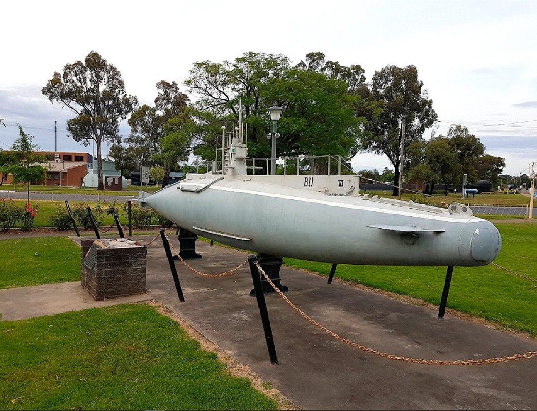HMS B11 в мемориальном парке коммандера Холбрука в Холбруке в Новом Южном Уэльсе (Австралия)-5
