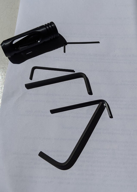 allen keys supplied with gun