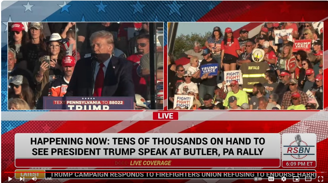LIVE: PRESIDENT TRUMP RETURNS FOR A HISTORIC RALLY IN BUTLER ...