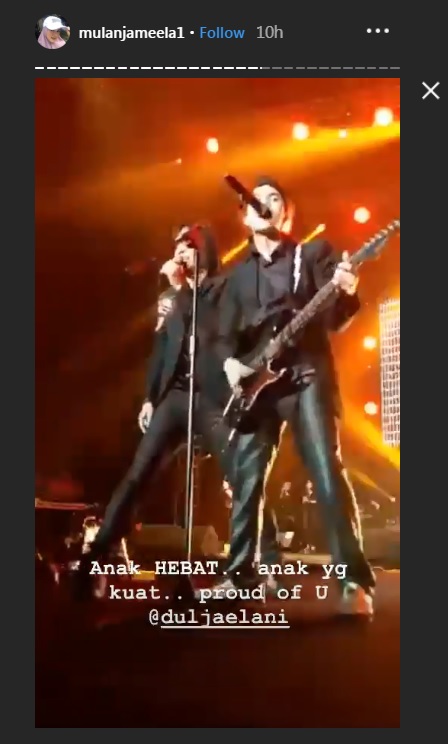 Tangkapan Layar IG Story Mulan Jameela 