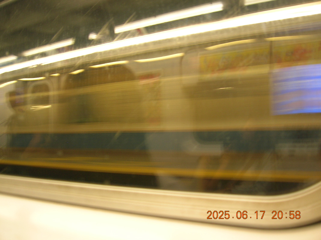 Inside of a New York Subway Cart.