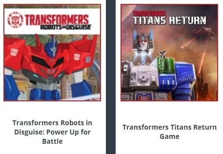 Transformers-Mini-Games