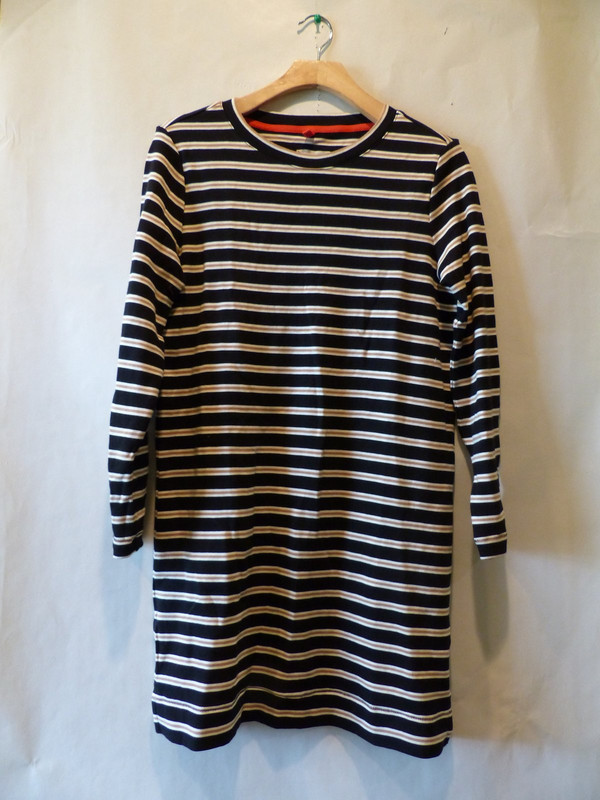 LOU AND GREY 26314853 WOMENS SUPERSOFT STRIPED LONG SLEEVE SWEATER DRESS SIZE M