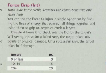 Force grip works similar to shatterpoint
