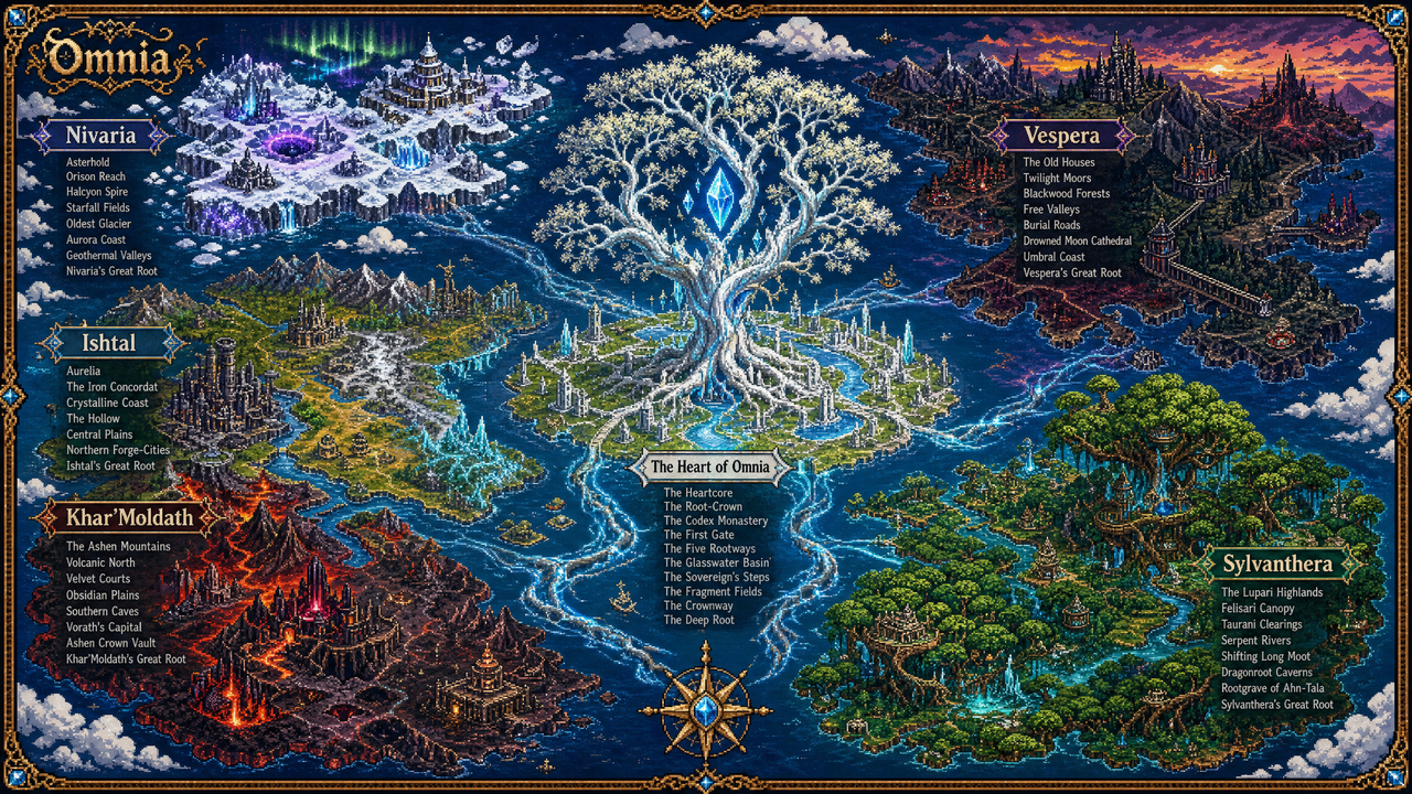 World Map of Omnia