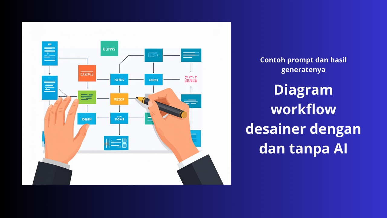 Contoh prompt dan hasil generasinya dalam desain grafis (niksproduction)